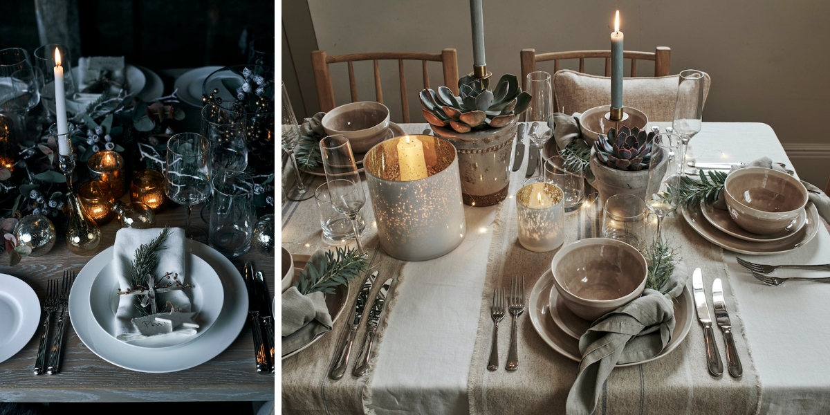 Woodland edge table setting
